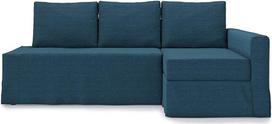 "Easy Fit Friheten" sofos užvalkalas, skirtas IKEA Friheten sofos užvalkalui, Friheten miegamosios sofos užvalkalas (šezlongas dešinėje pusėje, tamsus vandenynas)