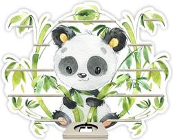 "Farbklecks-Collection Panda Music Box" lentyna - tinka "Toniebox" - lentyna su vieta dėžutei ir 35-40 figūrėlių