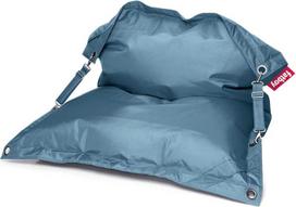 "Fatboy Buggle-Up Bean Bag" - reguliuojamas vienvietis ir dvivietis minkštasuolis - lengvai valomas pupų maišas suaugusiems, skirtas naudoti patalpose ir lauke - patogi poliesterio skaitymo kėdė - 185 x 137 cm - džinsų šviesiai mėlyna