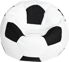 "Fenteer" futbolo atspausdintas sofos pupelių maišo dangtelis Bean Bag kėdės dangtelis poilsio kambariui baltas