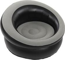 "Fockety" pripučiama kėdė, ergonomiška pripučiama sofa, oro tinginio sofa, greitai pripučiama ir atspari nutekėjimui, pripučiama poilsio kėdė su puošniu paviršiumi sodui, stovyklavietei (pilka)