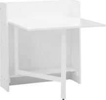 "Froya" baltos spalvos sulankstomas stalas, sulankstomas, MDF/pušis, 90 cm aukščio, 84 cm pločio, 80 cm gylio, su medžio efekto kojelėmis, maks. apkrova 50 kg, komplekte yra surinkimo instrukcija (anglų kalba negarantuojama)