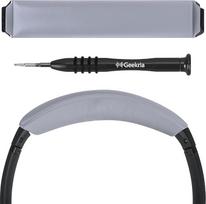 "Geekria Protein Leather Headband Pad Compatible with Bose QuietComfort 35 ii Gaming, QC35, QCSE Headphones Replacement Band Repair Part" (Grey)