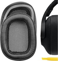 "Geekria QuickFit" pakaitiniai ausinių įdėklai "Logitech G433/G233/PRO" ausinėms "Earpads" ausinių įdėklai, remonto dalys (juodos spalvos)