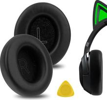 "Geekria QuickFit" pakaitiniai ausinių įdėklai "Razer Kraken V4/V4X/V4Pro/Kitty V2 Pro", "Barracuda/BarracudaX" ausinių įdėklai (juodi)