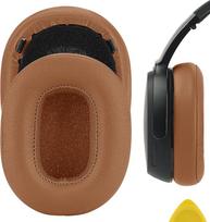 "Geekria QuickFit" pakaitiniai ausinių pagalvėlės "Skullcandy Crusher 360" ausinėms Ausinių pagalvėlės Ausinių pagalvėlės Ausinių kaušelių remonto dalys (rudos spalvos)