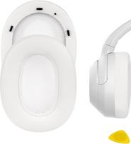 "Geekria Quickfit" pakaitiniai ausų įdėklai, suderinami su "Sony ULT WEAR", WH-ULT900N ausinių ausų įdėklais, remonto dalimis (balti)