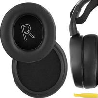 "Geekria QuickFit" pakaitiniai ausų įdėklai, suderinami su "SteelSeries Arctis 1/3/5/7/7+/7P/7P+/7X/9/9/9X", "Arctis Pro/Prime" ausinėmis, ausų įdėklai, remonto dalys (juodos spalvos)