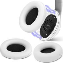 "Geekria Snap Ear Pads" ausinių įdėklų rinkinys "Beats Studio Pro" ausinėms, magnetinis, lengvai pakeičiamas per kelias sekundes, ausų kaušelių taisymo dalys (balta baltos spalvos oda, 1 pora)