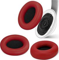 "Geekria SNAP Earpads" ausinių "Beats Studio Pro" keitimo rinkinys, magnetinis lengvai keičiamas ausų pagalvėlių keitimas per kelias sekundes, ausų kaušelio dangtelis (raudona baltyminė oda, 1 pora)