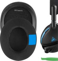 "Geekria Sport Cooling Gel" pakaitiniai ausinių įdėklai "Turtle Beach Stealth", "Ear Force", "Call of Duty", "Recon", serijos ausinėms, ausinių įdėklai, ausinių įdėklų keitimas