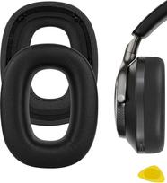 "Geekria" pakaitiniai ausų įdėklai, suderinami su "Bowers & Wilkins Px8", Px7 S2 (netinka Px7, Px7S2e) ausinėmis, ausų įdėklai (juodi)