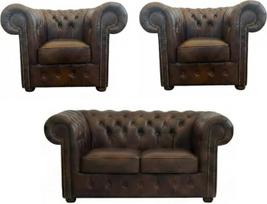 "Generisch Chesterfield CASA" - 2 sėdimųjų vietų, 2 x foteliai, klasikiniai, rudi - 160 cm, 105 cm - itališka natūrali oda - rankų darbo Lenkijos manufaktūroje - prabangus svetainės dizainas