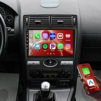 "Hikity" 2+64G "Android" automobilinis radijas "Ford Mondeo 2004-2006" su belaidžiu "Carplay" "Android" automobiliu, 9 colių jutiklinio ekrano radijas "Android 15" navigacija "Mirror Link" GPS "WiFi" "Bluetooth" FM RDS EQ SWC atbulinės eigos kamera