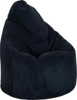 "Hippo Bean Bag" | "The Rhinoor" su Jumbo virvele | Žaidimų gultas gyvenamajame kambaryje | Bean Bag | Pagamintas Jungtinėje Karalystėje | Ergonomiškas dizainas valandoms atsipalaidavimo (juodas)