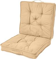 "Homescapes Travel Booster Cushion", Taupe Beige, 100 % medvilninis audinys, lengva įlipti į automobilį ir išlipti iš jo, patogi kvėpuojanti kelioninė pagalvėlė nugarai ir sėdynei paremti, papildomas pakėlimas iki 5 colių.