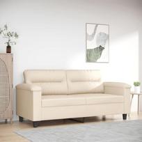 "Homgoday" dvivietė sofa, svetainės sofa, sofa, sofa, kušetė, dvigulė sofa, šiuolaikinė poilsio sofa, sofa-loveseat svečių sofa, svetainės baldai, miegamasis, biuras, smėlio spalvos, 140 cm, mikropluošto audinys