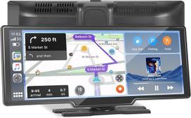 "Inefala" belaidis nešiojamasis 10,26 colių "Android" automobilio "Carplay" ekranas, visas jutiklinis ekranas, "Mirror Link", dviguba "Bluetooth", FM, TF/AUX įvestis