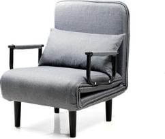 "InnovaGoods" 4 in 1 triguba sulankstoma sofa-lova su 6 lygių reguliuojamu atlošu, pakreipimu ir paminkštinta pagalvėle, idealiai tinka biurui, miegamajam, svetainei, keliamoji galia 150 kg