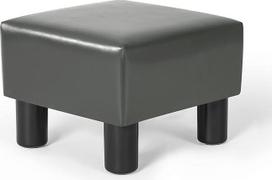 "Joveco" maža kojų kėdė "Ottoman Square Faux Leather Footrest for Couch Office Under Desk Grey