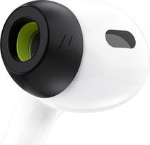 "KeyBudz HyperFoam" atminties putų ausų kištukai "AirPods Pro" 1-osios ir 2-osios kartos ausinėms, patentuota patogi šerdis geresniam prigludimui ir triukšmo slopinimui, neslystantys pakaitiniai ausų kištukai (S/M/L)