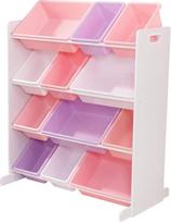 "KidKraft" 15450 "Sort It & Store It" šiukšliadėžė, pastelinė ir balta, pastelinė