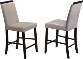 "Kings Brand Furniture" baldai "Counter Parsons" valgomojo kėdės "Grey 24" (2 pakuotės)