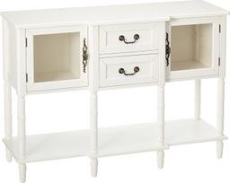 "Kings Brand Furniture" kreminės baltos spalvos medinė komoda