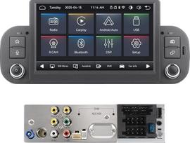 "Linux" automobilinis radijas, suderinamas su "Fiat Panda 2013-2020" Flash Start/Bluetooth/Wireless CarPlay/Android Car/FM/AM/RDS/USB