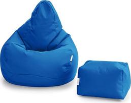 "Loft 25 Bean Bag Player Chair for Indoor Living Room Outdoor Water Resistant Ergonomiškas dizainas kūno paramai Patvarus ir patogus (Maroko mėlyna, Bean Bag Set)
