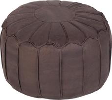 "Loft 25 Bean Bag Stool Pouffe" | itin minkštas dirbtinės odos audinys | dekoratyvinė ir patogi atrama kojoms | pakojis svetainei | Maroko stiliaus pakojis kojoms | Arizona (Šokoladas)
