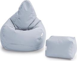 "Loftas 25" žaidimų krepšys "Bean Bag" lauko žaidimų kėdė vidaus gyvenamajam kambariui lauke Atsparus vandeniui Ergonomiškas dizainas kūno paramai Patvarus (pilka, "Bean Bag" rinkinys)