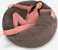 "Lounge Pug", "Mega-Mammoth" sofos pupelių maišas XXL sofos lova Pom-Pom Chocolate