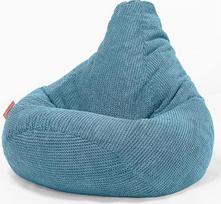 "Lounge Pug", žaidimų mopsų maišas kėdė "Pom-Pom Turquoise