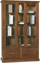 "Mar.c.a. Design" - universali knygų spinta su pjedestalu, riešutmedžio spalvos, elegantiška, tuopos mediena, pagaminta Italijoje, matmenys: 120 x 40 x 210 cm