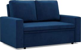 "Mebligo" - "NEO Collection" dvivietė sofa su miego funkcija, 148 x 90 x 87 cm, sofa-lova su lovos dėže, maža svetainės sofa, tamsiai mėlyna