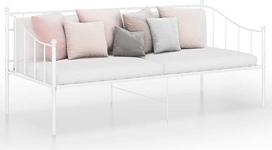 "Mogou" sofos lovos rėmas, Sofa lova, Sofa lova, Sofa lova, Sofa su, Sofa lova, Sofos ir sofos, Sofa lova, Baltas metalas, 90 x 200 cm