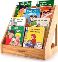 "Montessori" 5 aukštų vaikų kambario knygų spinta, skirta vaikų darželiui / klasei, knygų ir žaislų laikymo spinta su rankena ir apsaugos nuo pakrypimo konstrukcija, vaikų lentyna
