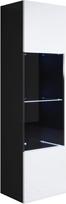 "Muebles Bonitos" pakabinama spintelė "Luke", modelis V6, juoda balta (40 x 165 cm)