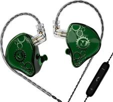 "ND Venus In-Ear Monitor" ausinės 10 mm dvigubo magnetinio dinaminio vairuotojo IEM ausinės "HiFi Gaming Earbuds" 2 kontaktų nuimamas kabelis (su mikrofonu, žaliu 3,5 mm kištuku)