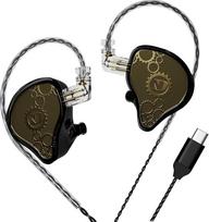 "ND Venus In-Ear Monitor" ausinės 10 mm dvigubo magnetinio dinaminio vairuotojo IEM ausinės HiFi laidinės žaidimų ausinės 2 kontaktų nuimamas kabelis (be mikrofono, juodas)