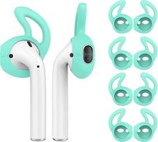 "OneCut" 5 poros silikoninių ausinių, suderinamų su "AirPods 1" ir "2" Silikono minkšti neslystantys sportiniai ausinukai "Anti Drop Ear Hook Gel Earphone" ausinių ausinių apsauginių priedų antgaliai (mėtų žalia)