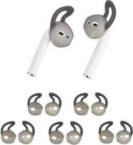 "OneCut" 5 poros silikoninių ausinių, suderinamų su "AirPods 1" ir "2" Silikono minkšti neslystantys sportiniai ausinukai "Anti Drop Ear Hook Gel Earphone" ausinių apsauginiai priedai (pilka)