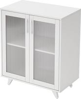 "Panana" virtuvės stalas "Buffet Serving Table Accents Sideboard Cabinet Server Buffet Console Table with Doors Cabinet (27 colių, balta)