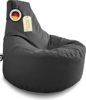 "PATCH HOME" 2 skirtingų dydžių ir 25 XXL "Gamer Chair Bean Bag" - 80 cm skersmuo, 30 cm sėdynės aukštis, 90 cm aukštis, antracito spalvos