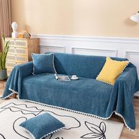 "Premium Bedspread" antklodė Sofa Throw Super minkštas sofos užvalkalas lovai ir sofai Kelionės baldų apsauga Sofa Slipcovers Didelis sofos užvalkalas Mėlyna 180 cm x 150 cm