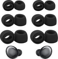 "Qkhcable Galaxy Buds Pro" juodi silikoniniai pakaitiniai ausų antgaliai 6 poros (S/M/L) Triukšmo mažinimas, suderinami su "Samsung SM-R190