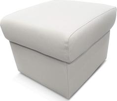"Quattro Meble" kreminės baltos spalvos natūralios odos taburetė 50 cm x 50 cm atlenkiama su laikymo erdve taburetė Karvės odos sėdynė Kubas Kojinė minkštasuolis Minkšta taburetė Tikra oda Puff
