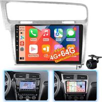 "Qualcomm" 8 branduolių 4+64G "Android" automobilinis radijas, skirtas "VW Golf 7 MK7 2012-2020", belaidis "CarPlay" ir "Android Car", radijas su IPS jutikliniu ekranu, "Hi-Res DSP 32-EQ", "WiFi" GPS "Bluetooth", atbulinės eigos kamera