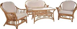 "Rattan Group" "Sina" žiemos sodo svetainės rotango baldų komplektas "Rattan Group" rotango baldų komplektas (medus)
